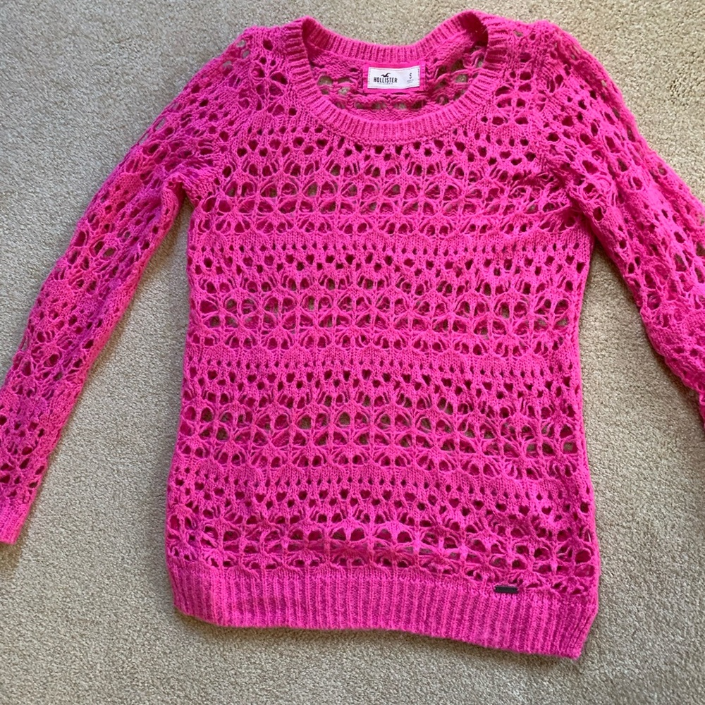 Hollister Hot Pink Sweater.  Size S. $12